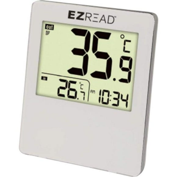 Headwind Consumer Products 840-1500 Digital Thermometer with Clock - Large