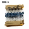 thumbnail image 4 of 30 300pcs 1/4W 1% Kit de Resistencias de Película de Carbono 10 A 1M Ohm 30 Valores de Resistencias de Metal Con Etiquetado individualmento, 4 of 7