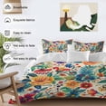 thumbnail image 4 of Vintage Botanical Bedding 3 Piece Duvet Cover Set California King, Spring Floral Summer Vintage Soft Microfiber Comforter Cover with Zipper Closure & Pillowcases, Wrinkle & FadeResistant Quilt Cover, 4 of 9
