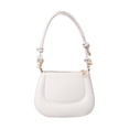 thumbnail image 1 of Bolso de hombro para mujer, bolso de mano de PU, bandolera ligera e informal con cremallera Blanco, 1 of 8