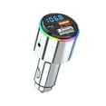thumbnail image 4 of Youkk Wireless Bluetooth FM Car Kit - Fast Charging Ambient Lights Activation Input And Output Power 5Set, 4 of 6