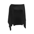 thumbnail image 4 of CAIVO Women Shirts Casual Off Shoulder Blouse For Lightweight Loose Fit Chiffon Batwing Sleeve Tops In Solid Color Soft Shirts, 4 of 5