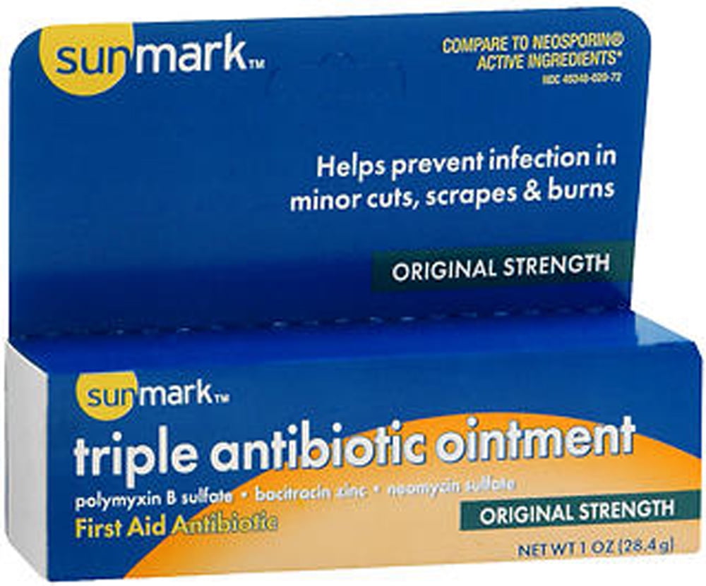 Sunmark Triple Antibiotic Ointment, Original Strength 1 oz