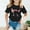 Z04Black, variant on T Shirt For Kids Girls Girls Cute Graphic Print Round Neck Short Sleeve Tee Summer Casual T Shirt