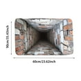 thumbnail image 2 of 3D Optical Mud Bath Mat Super Absorbent Non Floor Rug For Home Entrance Kitchen Bathroom, 2 of 5
