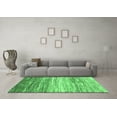 thumbnail image 3 of Ahgly Company Indoor Rectangle Abstract Emerald Green Contemporary Area Rugs, 2' x 3', 3 of 4