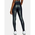 thumbnail image 3 of Time and Tru Women's Faux Leather Leggings, Full Length, Sizes XS-XXXL, 3 of 5