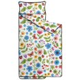 thumbnail image 2 of Pioneer Flower Floral Print Pattern Toddler Nap Mat for Teens Preschool Daycare, Teens Sleeping Mat Bag, Toddler Sleeping Bag with Pillow, 2 of 6