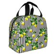 thumbnail image 2 of Honeii Lemons on Striped Print Lunch Bag Women, Lunch Box Lunch Bag for Women Adult Men, Small Leakproof Cute Lunch Tote Large Capacity Reusable, 2 of 8