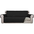 thumbnail image 1 of Housse de Sofa Matelassée Réversible, Protège-Meubles Résistant à l'Eau, Housse de Canapé Lavable avec Mousse Antidérapante et Sangles Élastiques pour Enfants, Chiens, Animaux (Sofa, Noir/beige), 1 of 7