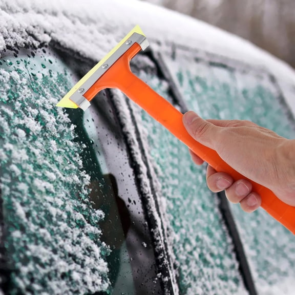 TABLZONE Car Ice Scraper Snow Removal Tool Multi Iron Long Handle 1Set