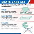thumbnail image 3 of CRS Cross Skate Guards, Soakers and Towel Gift Set - Ice Skating Guards and Soft Skate Blade Covers for Figure Skating or Hockey (Sit Spin Sea Foam, Small), 3 of 5
