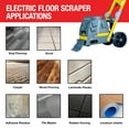 thumbnail image 4 of 8" Electric Floor Scraper Vinyl Carpet Wood Floor Remover, 4 of 10
