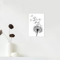 thumbnail image 3 of Dandelion Canvas Wall Art, Black and White Sketch Dandelion Painting Pictures for Girl Room&nbsp;Wall Decor Gift, Modern&nbsp;Dandelion Poster Framed Artwork&nbsp;for Bathroom Wall Decor (12Hx18W), 3 of 6
