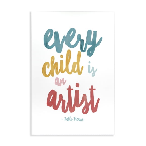 Stupell Industries Cottage Every Child Is an Artist Wall Plaque Art, 10 x 15, by Jennifer McCully