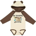 thumbnail image 3 of Inktastic My Grandma Loves Me with Sloth and Hearts Boys or Girls Long Sleeve Baby Bodysuit, 3 of 5