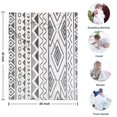 thumbnail image 4 of White Geometric Diamond Wave Pattern Blanket,Comfortable Soft Flannel Throw Blanket,All Season,Warm Lightweight Blankets for Sofa Bed Couch Living Room Chair,30"x40", 4 of 4