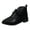 Black, variant on Women's Chelsea Boots Pointed Toe Lace up Non-Slip Fashion Casual Driving Business Work Oxford Ankle Boots