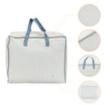 thumbnail image 3 of Unique Bargains 1Pack Clothes Storage Moving Bags for Closet Organizers White 19x10x15.5in, 3 of 7