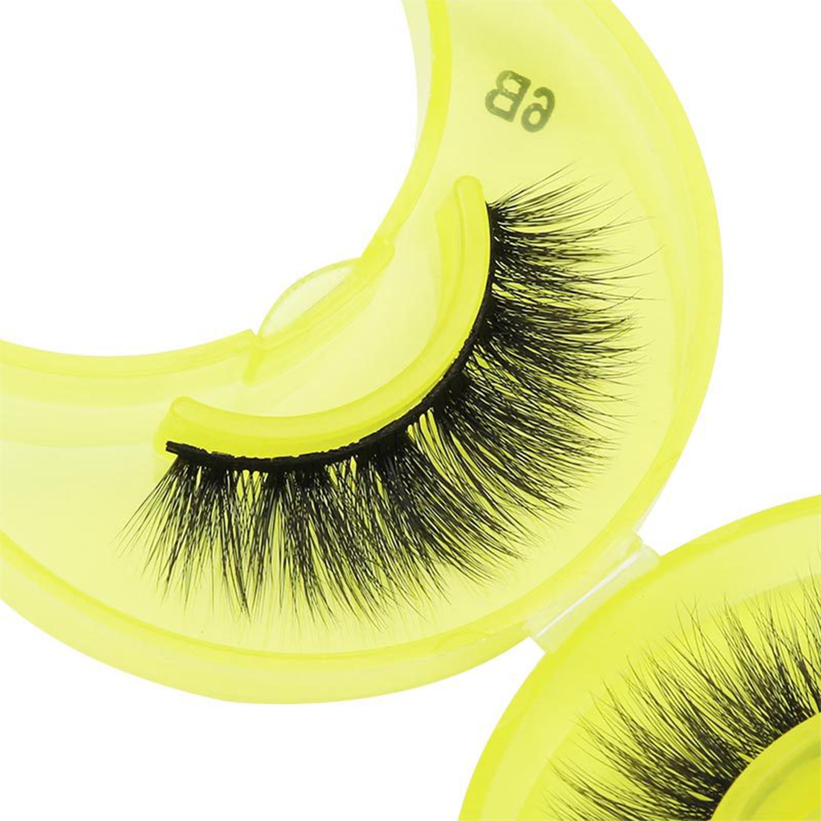 LYU 1 Pair Fake Eyelash Reusable Multiple Layers Natural Effect 3D Faux