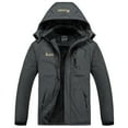 thumbnail image 3 of MANSDOUR Men's Snow Ski Hiking Jacket Warm Fleece Lined Water-resistant Winter Outdoor Snowboard Windbreaker Hooded Coat Gray-XXL, 3 of 8