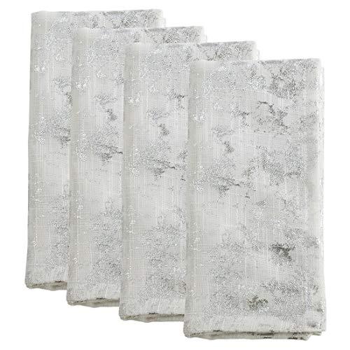 Fennco Styles Stoffservietten Mit Golddruck – 4er-Set, 50,8 X 50,8 Cm, Für Festliche Tische