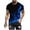 Blue, variant on KIHOUT Men's Cotton Blend Short Sleeve Crew Neck Tees, Full Graphic Printed T-shirt Athletic Workout Gym T-shirts for Men, Moisture Wicking