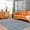 Silver, Admiral Blue, Slate / Gurit, variant on Hauteloom Gurit Recycled Material Living Room, Bedroom Area Rug - Contemporary - Silver, Admiral Blue, Slate - 27" x 45"