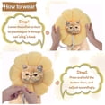 thumbnail image 4 of Pet Collar Cat Cone Adjustable Recovery Collar After Surgery Elizabeth Circle For Cats And Small Dogs, Sunflower, 4 of 5