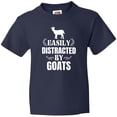 thumbnail image 3 of Inktastic Easily Distracted by Goats Youth T-Shirt, 3 of 5