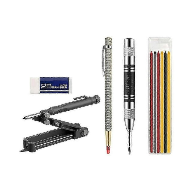 Aluminum Alloy Woodworking Measuring Tool Multifunctional Graffiti Tool Writing