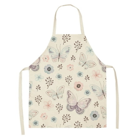 

1pc Parent Adult The Family Kitchen Lovely Print Linen Family Aprons
