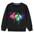 thumbnail image 4 of Bnwani Toddler Girl Sweatshirt Cotton Long Sleeve Winter Fall Sweatshirt Hearts Printed Sweater Pullover, 4 of 4