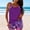 SwimwearA654-Multicolor, variant on LEKWK Tankini Swimsuits for Women Two Piece Leaf Print Loose Fit Top with Boyshorts Bathing Suits Athletic Summer Beach Party Resort Holiday Outfits