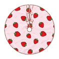 thumbnail image 1 of Fotbe Strawberry Pattern Christmas Tree Skirt, Tree Skirts Plush Christmas Decorations, Christmas Tree Skirts Xmas Decorations Holiday Party Decor-36", 1 of 6