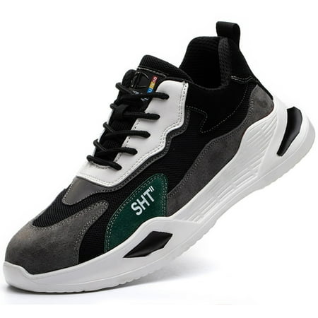 Tanleewa Steel Toe Safety Shoes for Men Work Sneakers  Breathable and Lightweight Shoe Size 12