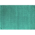 thumbnail image 1 of Ahgly Company Machine Washable Indoor Rectangle Abstract Turquoise Blue Contemporary Area Rugs, 8' x 10', 1 of 4