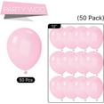 thumbnail image 5 of Light Pink Balloons 50 pcs 12 Inch Pastel Baby Pale Pink Latex Balloons for Baby Shower Gender Reveal Valentine's Day Engagement Wedding Princess Birthday Party Decorations Pink-Y48, 5 of 11