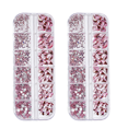 thumbnail image 1 of Nail Art Rhinestones Kit, Crystals AB Rhinestones for Nails, Multi Shapes Flatback Nail Stones, 1 of 5