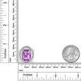 thumbnail image 3 of Gem Stone King 7.97 Ct Octagon Checkerboard Purple Amethyst 925 Sterling Silver Ring (Size 6), 3 of 4
