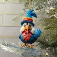 thumbnail image 5 of Beautynvta Cute Rooster Christmas Ornaments, Cartoon Rooster Hanging Pendant Acrylic Christmas Tree Ornament for Car Interior Window Wall Home Decor, 5 of 5
