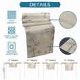 thumbnail image 6 of Retro Beige Flowers Table Runner - 70 Inch Long Rustic Abstract Floral Simple Art Cotton and Linen Blended Dress Scarves Farmhouse Table Runner for Kitchen Dining, Coffee Table, 13" x 70", 6 of 8