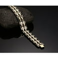 thumbnail image 3 of Mens Magnetic Bracelet Bangle Energy Long Stainless Steel Jewelry, 3 of 4