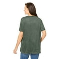 thumbnail image 2 of Woman Within Plus Size Faux Suede Tee, 2 of 4