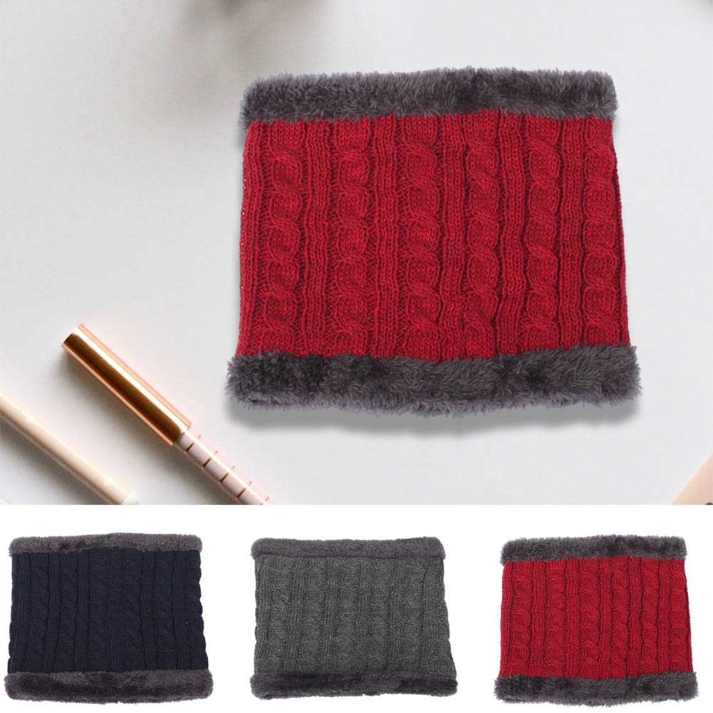 LINASHI Winter Fleece Neck Warmer Plus Velvet Men Winter Neck Gaiter