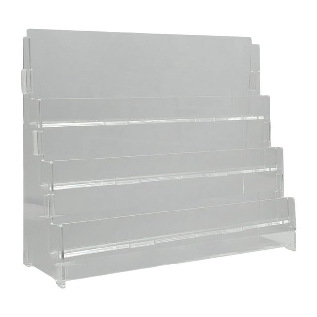 HILABEE Sports Card Shelf Holder Shop Dorm Retail Table 3 Tier Acrylic Display Stand Clear