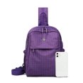 thumbnail image 5 of Convenient Checkerboard Designs Travel Backpack Gliding Zippers Shoulder Bag Adjustable Strap And Roomy Interior, 5 of 9
