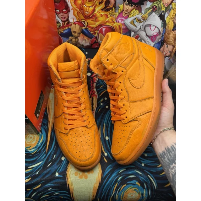 Ni - ke Air Jordan 1 Gatorade Orange Peel Retro High OG Size 12 Mens Sneakers AJ5997-880
