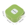 thumbnail image 2 of Unique Bargains 1 Pc Square Multi-Function Jewelry Box Jewelry Organizer Matcha Green Silicone, 2 of 5
