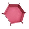 thumbnail image 3 of destyer Foldable Dice Tray Holder PU Leather Velvet for Table Games Candies Earbuds, 3 of 9